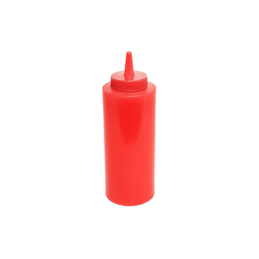 Thunder Group PLTHSB012R 12 oz Squeeze Bottle - Plastic, Red - 3, (dozen)-cityfoodequipment.com
