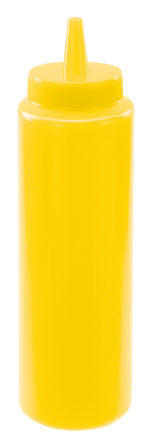 8oz Squeeze Bottles, Yellow, 6pcs/pk (12 Pack)-cityfoodequipment.com