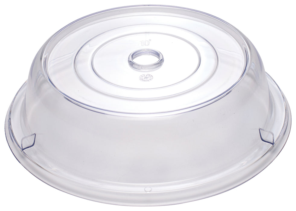 10" Clear Round Plate Cover, 2-1/2"H, Stackable, PC (12 Each)-cityfoodequipment.com