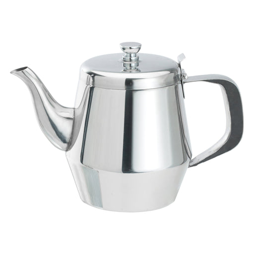 28oz Teapot, Gooseneck, S/S (12 Each)-cityfoodequipment.com