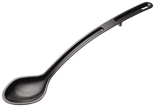 15" Serving Spoon, Black, PC, Curve (12 Each)-cityfoodequipment.com