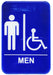Sign 6" x 9" x 1/8", Men/Accessible QTY-12-cityfoodequipment.com