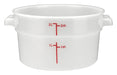 2qt Round Storage Container, White, PP (12 Each)-cityfoodequipment.com