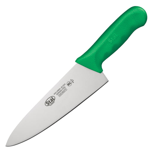 8" Cook's Knife, Green PP Hdl (6 Each)-cityfoodequipment.com