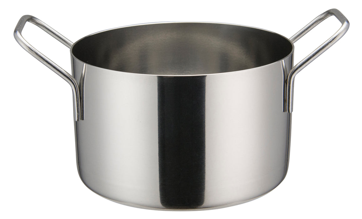 Mini Casserole, 4-3/4"Dia x 3"H, Stainless Steel (12 Each)-cityfoodequipment.com