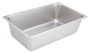 Straight-sided Steam Pan, Full-size, 6", 25 Ga S/S (6 Each)-cityfoodequipment.com
