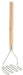 Potato Masher, Square, 4-1/2" x 17-3/4", Wooden Hdl, Chrome Plated (6 Each)-cityfoodequipment.com