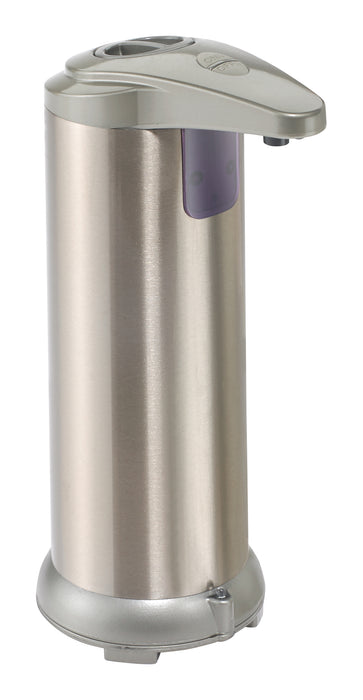 Touchless Countertop Hand Sanitizer Dispenser, 8oz, Brushed Nickle (12 Each)-cityfoodequipment.com