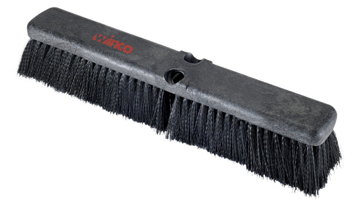 Floor Sweep Head (Only), 18"L Foam Block, Black Bristles, Fine/Medium Sweep (12 Each)-cityfoodequipment.com