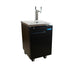 24" One Keg Direct Draw Kegerator Beer Dispenser with (1) Double Head Tap and 4” Casters-cityfoodequipment.com