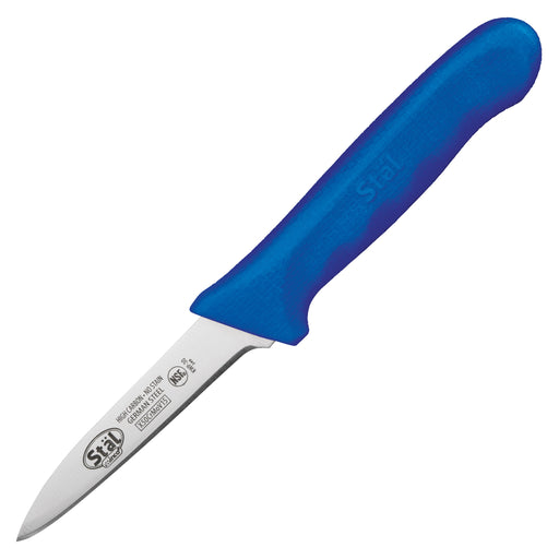 3-1/4" Paring Knives, Blue PP Hdl, 2pcs/pk (6 Pack)-cityfoodequipment.com