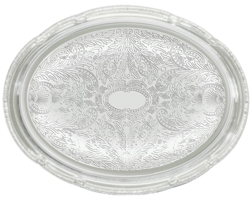 Serving Tray, Oval, 14" x 10", Chrome Plated (12 Each)-cityfoodequipment.com