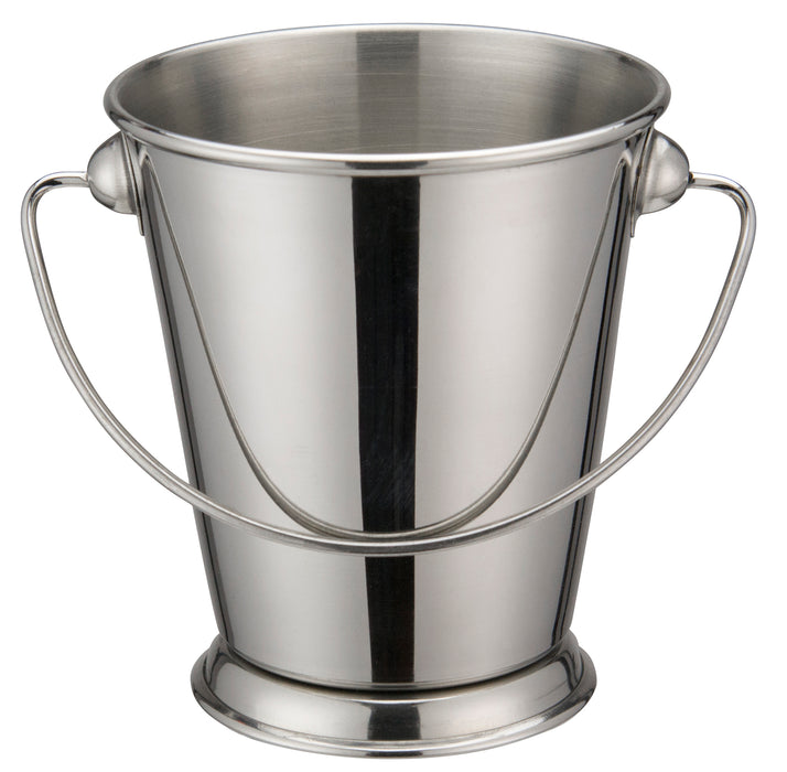 Mini Pail, 3-3/4"Dia x 3-3/4"H, Stainless Steel (12 Each)-cityfoodequipment.com