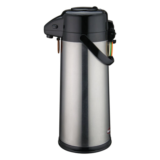 3L Glass Lined Airpot w/Push Button Top, S/S Body (6 Each)-cityfoodequipment.com