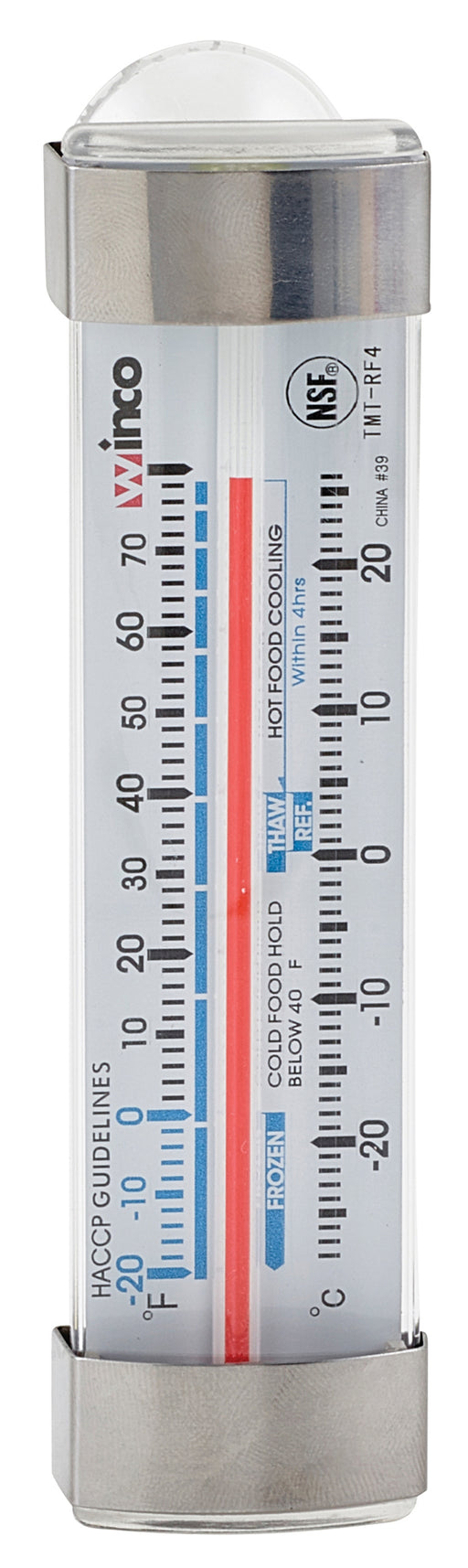 Freezer/Refrig Thermometer, 3-1/2"L, Suction Cup (12 Each)-cityfoodequipment.com