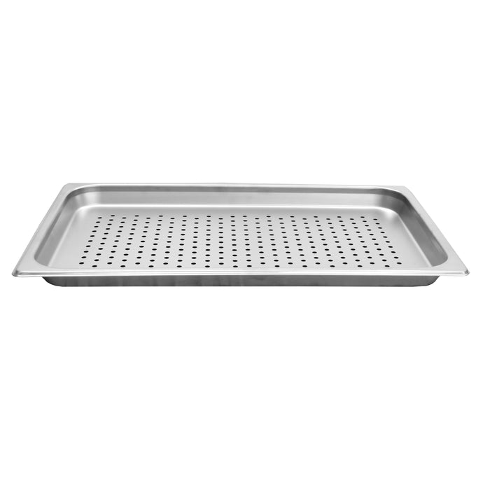 FULL SIZE 1 1/4" DEEP PERFORATED 24 GAUGE STEAM PANS LOT OF 6 (Ea)-cityfoodequipment.com