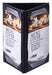 Triple Panel Table Tent For 5 X 7" Inserts, Black (10 Each)-cityfoodequipment.com