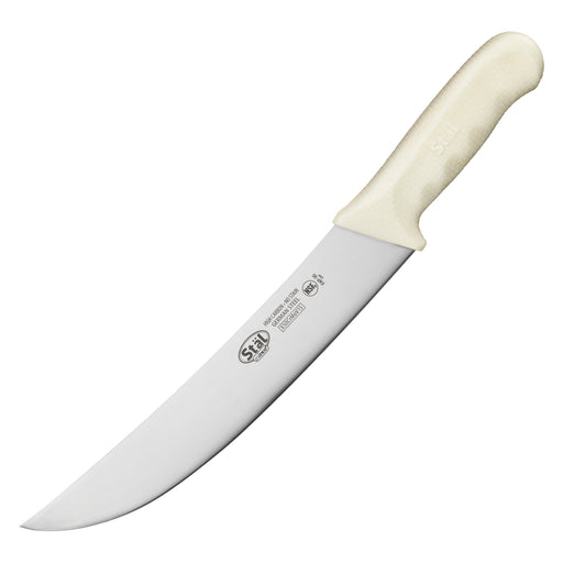 9-1/2" Cimeter Knife, White PP Hdl (6 Each)-cityfoodequipment.com