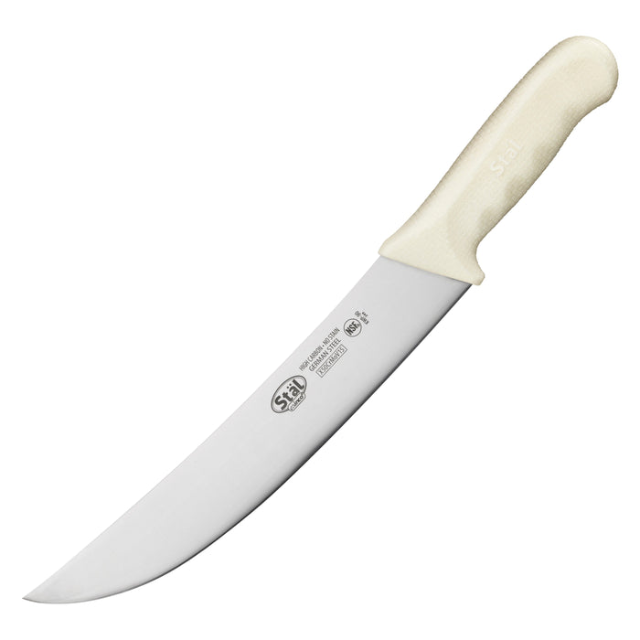 9-1/2" Cimeter Knife, White PP Hdl (6 Each)-cityfoodequipment.com