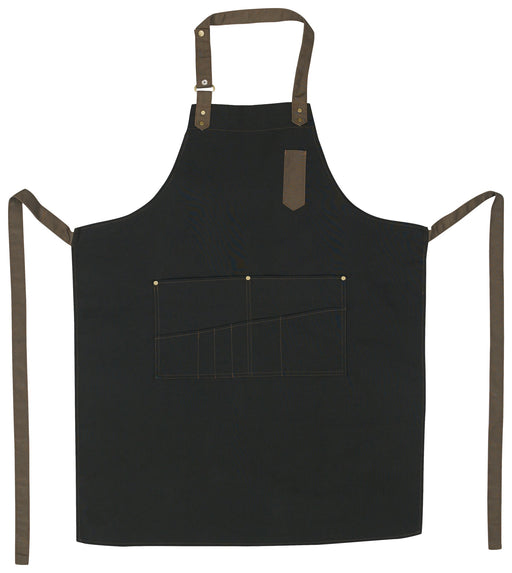 Bib Apron, 33.5"L x27"W, Black (24 Each)-cityfoodequipment.com