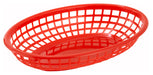 Fast Food Baskets, Oval, 9-1/2" x 5" x 2", Red (3 Dozen)-cityfoodequipment.com