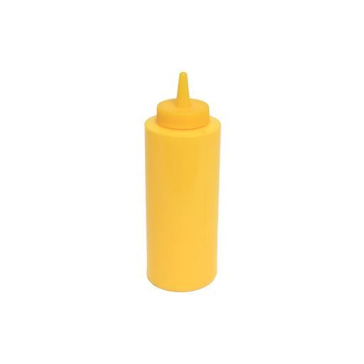 Thunder Group PLTHSB012Y 12 oz Squeeze Bottle - Plastic, Yellow - 3, (dozen)-cityfoodequipment.com