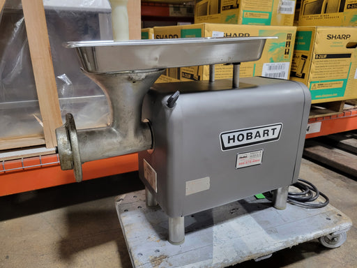 Hobart 4822 Meat Grinder # 22 head with stainless steel feed tray - 120v/1 ph-cityfoodequipment.com