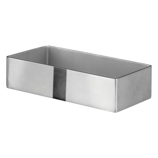 Rectangular Sugar Packet Holder, 3-3/16"L x 2-1/2"W, Stainless Steel (12 Each)-cityfoodequipment.com