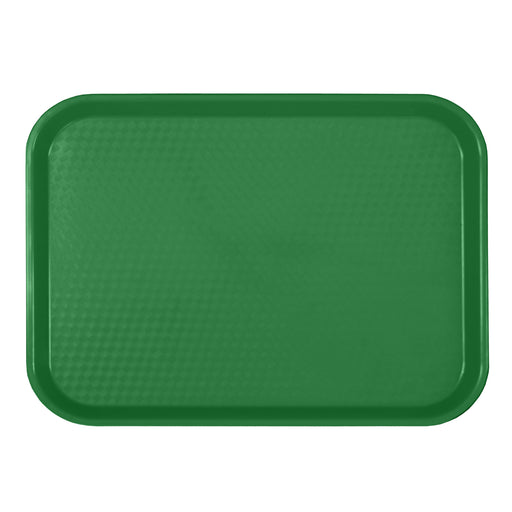10 1/2" X 13 5/8", FAST FOOD TRAY, RECTANGULAR, PLASTIC, GREEN LOT OF 12 (Ea)-cityfoodequipment.com