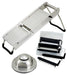 Mandoline Slicer Set, 5 Blades w/Handguard, S/S (2 Set)-cityfoodequipment.com