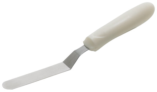 Spatula w/Offset, White PP Hdl, 3-1/2" x-3/4" Blade (12 Each)-cityfoodequipment.com