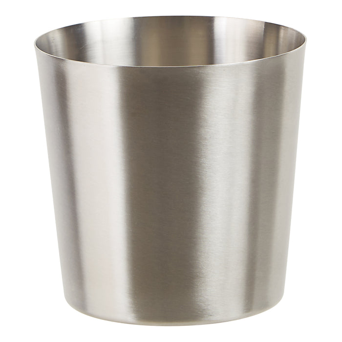 Stainless Steel Fry Cup, Satin Finish, Solid, 3.25" Dia. X 3.5" H (12 Each)-cityfoodequipment.com