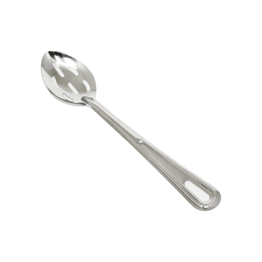 Thunder Group SLSBA112 11" Slotted Basting Spoon, Stainless - 12, (each)-cityfoodequipment.com