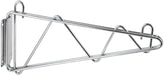 Shelving Wall Mount Brackets, Chrome Plated, 24"W, 1 Pair (2 Pair)-cityfoodequipment.com