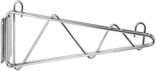 Shelving Wall Mount Brackets, Chrome Plated, 24"W, 1 Pair (2 Pair)-cityfoodequipment.com