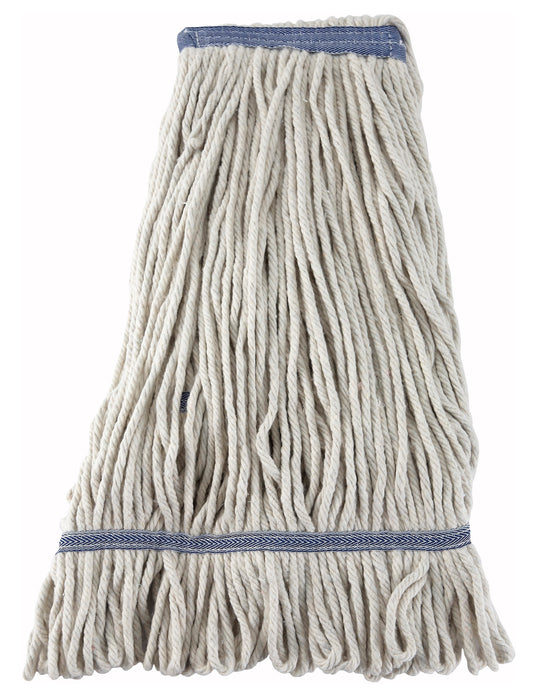 Mop Head, White Yarn, 24oz, 600g, Looped End (20 Each)-cityfoodequipment.com