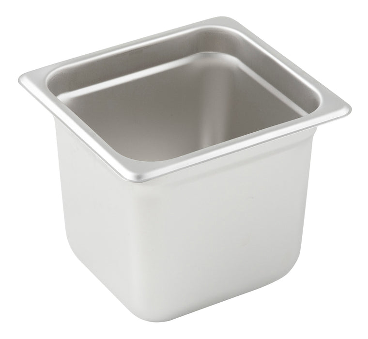 Anti-jam Steam Pan, 1/6 Size, 6", 24 Ga S/S (12 Each)-cityfoodequipment.com