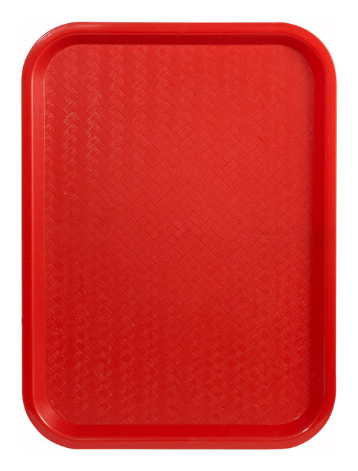 Fast Food Tray, 10" x 14", Red (12 Each)-cityfoodequipment.com