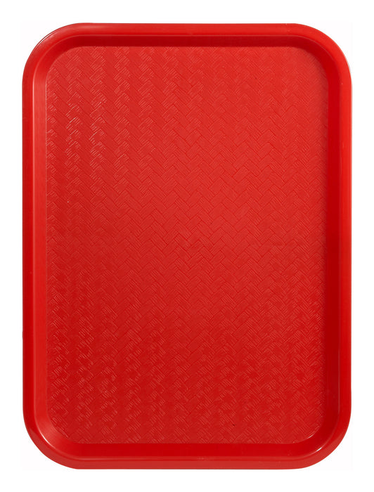 Fast Food Tray, 10" x 14", Red (12 Each)-cityfoodequipment.com