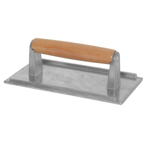 Thunder Group SLKSW008 Steak Weight w/ Wood Handle - 4 1/4" x 8 1/4", Aluminum - 12, (each)-cityfoodequipment.com