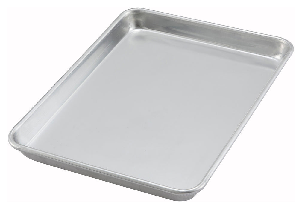 Sheet Pan, 1/4 Size, 9.5"x13", Open Bead, 16 Gauge, Aluminum, NSF (24 Each)-cityfoodequipment.com