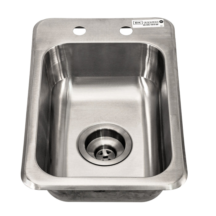 1 Compartment Drop-In Sink 14" x 10" x 5" D-cityfoodequipment.com