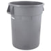 20 Gallon Round Trash Can, Gray (1 Each)-cityfoodequipment.com
