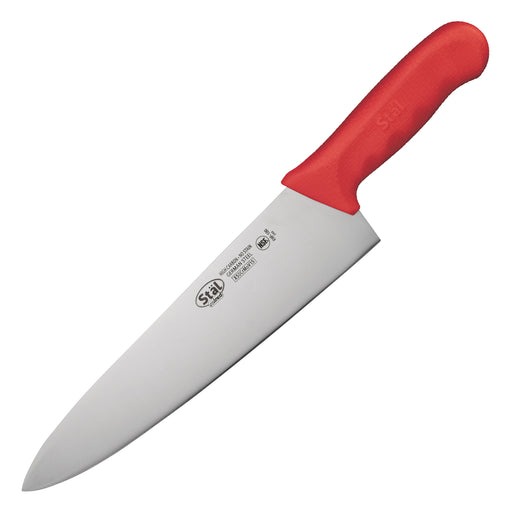 10" Cook's Knife, Red PP Hdl (6 Each)-cityfoodequipment.com