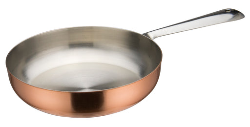 Mini Fry Pan, 5-1/2"Dia x 1-3/8"H, Copper Plated (12 Each)-cityfoodequipment.com