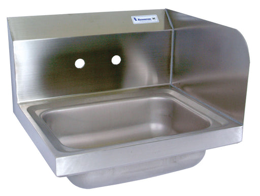 S/S Hand Sink, Right Side Splash 1-7/8" DR 2 Holes-cityfoodequipment.com