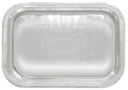Serving Tray, Oblong, 20" x 14", Chrome Plated (12 Each)-cityfoodequipment.com
