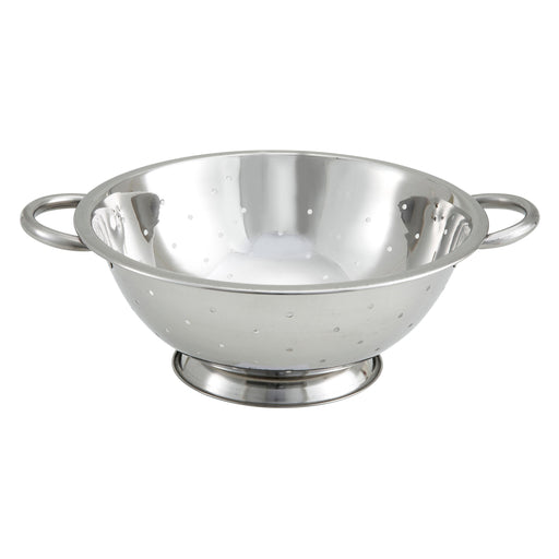 5qt Colander, 12" Dia Bowl, S/S (12 Each)-cityfoodequipment.com