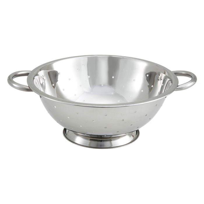 5qt Colander, 12" Dia Bowl, S/S (12 Each)-cityfoodequipment.com