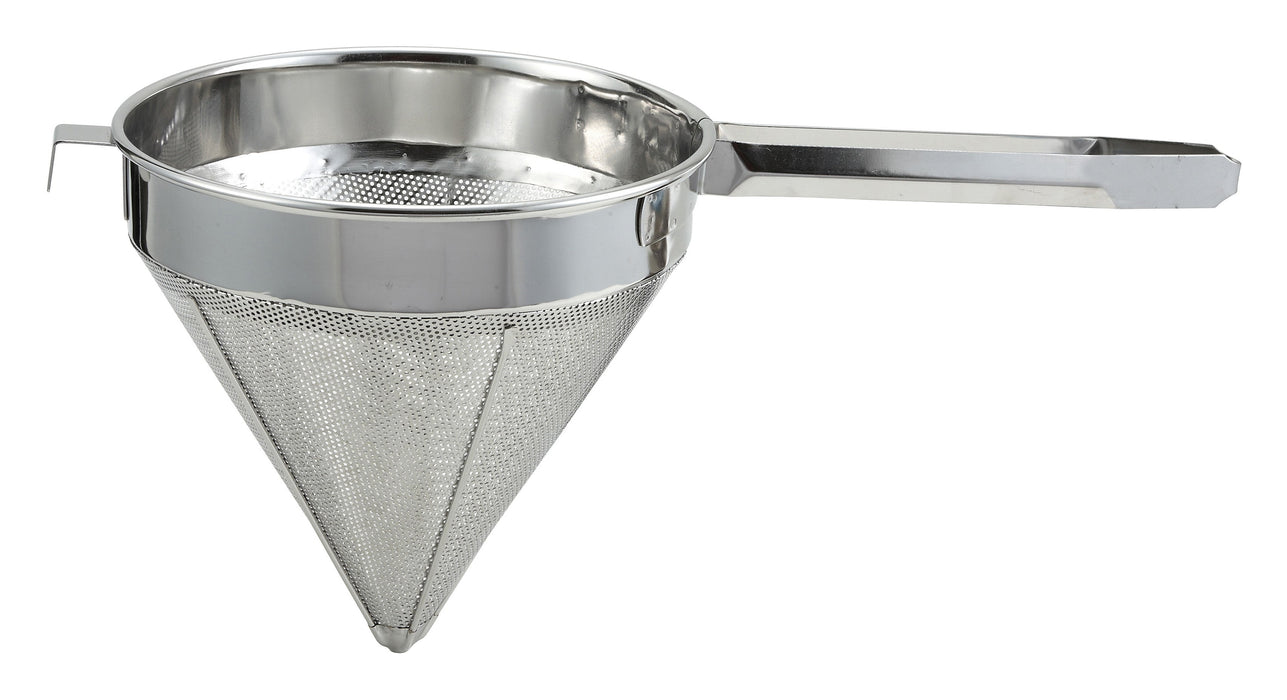 8" China Cap Strainer, Fine , S/S (4 Each)-cityfoodequipment.com